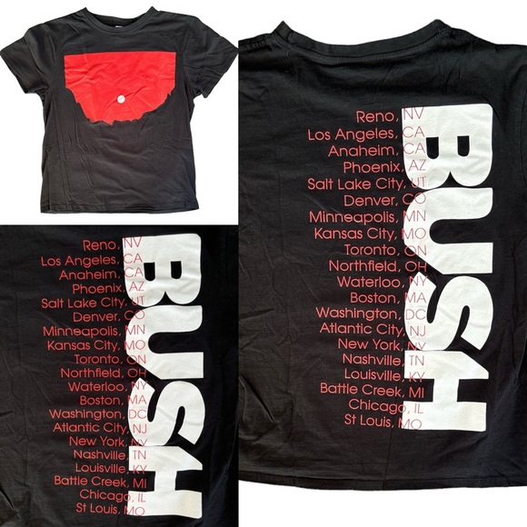 BUSH 2023 Tour T Shirt Tee T-Shirt SM Unisex Rock Alternative Gavin Rossdale 90s - Picture 1 of 8